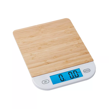 Bamboo Surface Digital Kitchen Food Weigh Scale