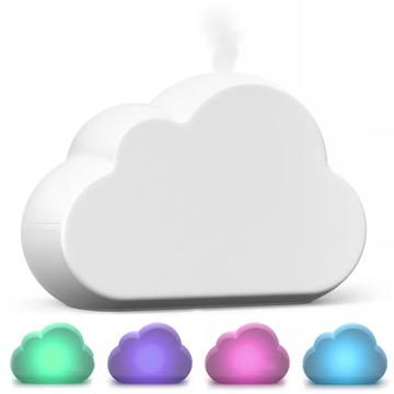 Cloud‑Shaped Cool Mist Humidifier with Multi‑Color Mood Night Light